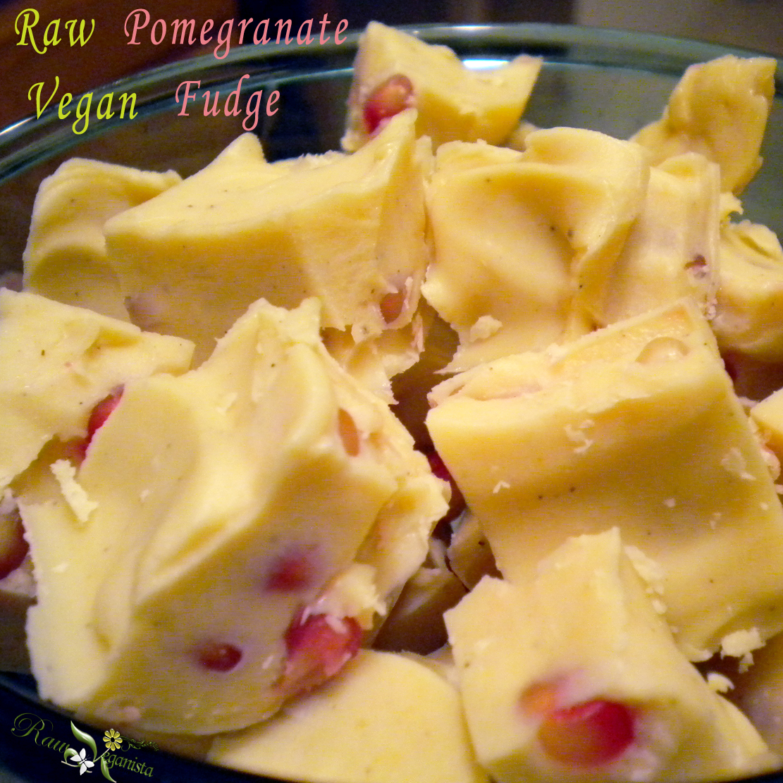 Pomegranate White Chocolate Fudge