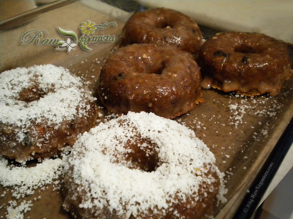 Glazing Raw Vegan Donuts