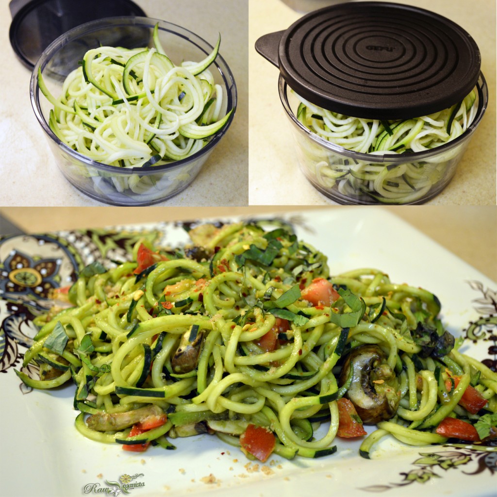 Courgetti w/Avocado Pesto