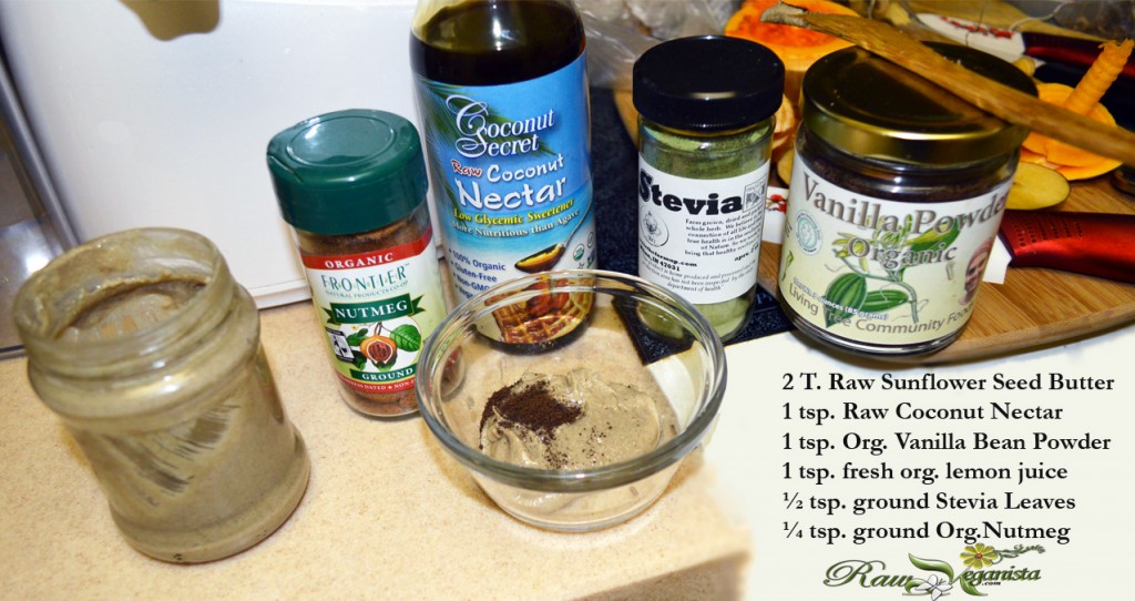 Sweet Raw Sunflower Seed Butter Sauce